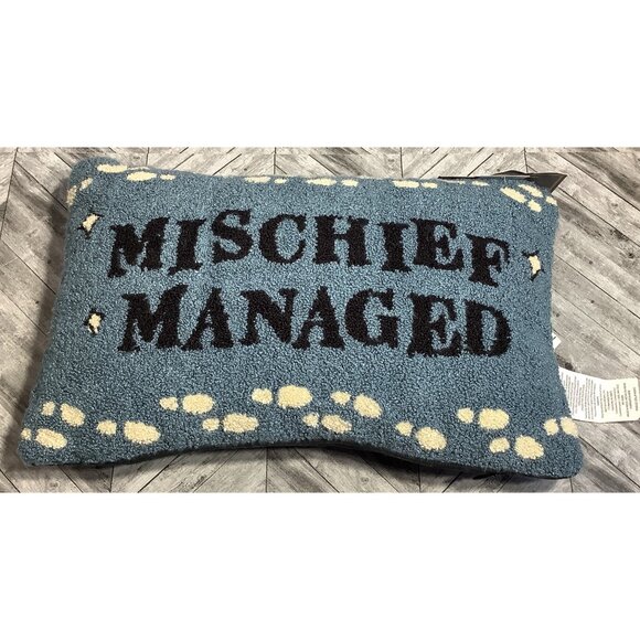 2 Harry Potter Mischief Managed Throw Pillow Rectangular 9.5" x 15" Lumbar - Picture 5 of 5